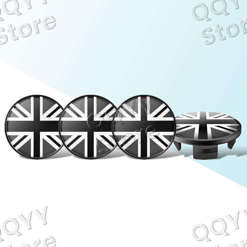 4Pcs 54mm England Flag Emblem Car Wheel Center Cover Hub Cap Stickers For Mini Cooper S R50 R52 R53 R55 R56 R58 R59 R60 R61