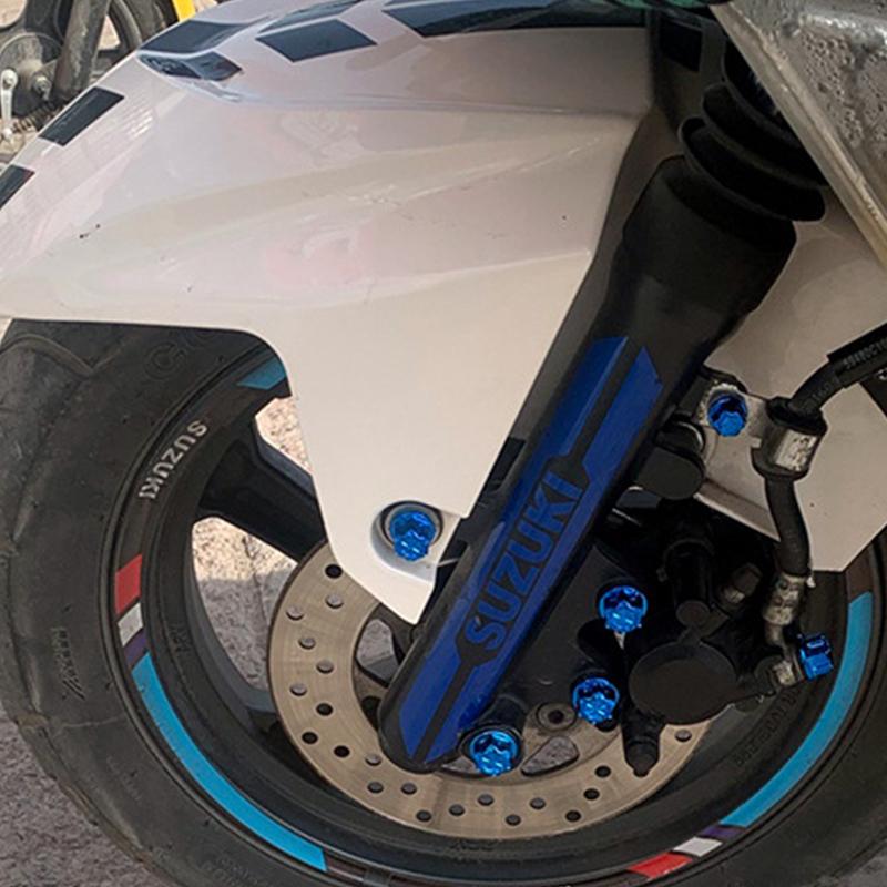 Motorcycle Modification Screw Cap Decoration for Motor Scooters Electric Car Colored Nut Cover Accessories 30pcs/set