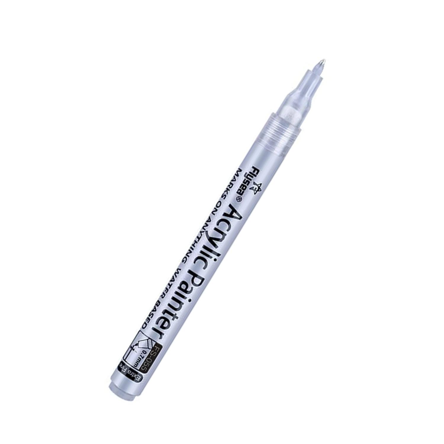 

1pc Black/White/Gold/Silver Acrylic Marker Pens Point Extra Fine for Rock Painting, Stone, Ceramic, Drawing Opaque Ink