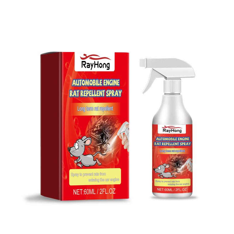 Engine Rodent Repellent Spray Fast Action Safe Ingredients Rat and Mouse Deterrent for Automobiles Indoors and Workshops