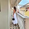 Spice Girls 2026 Summer Wear Sexy V-neck Backless Seaside Vacation Skirt Suspender Dress, Sweet and Spicy Long Dress