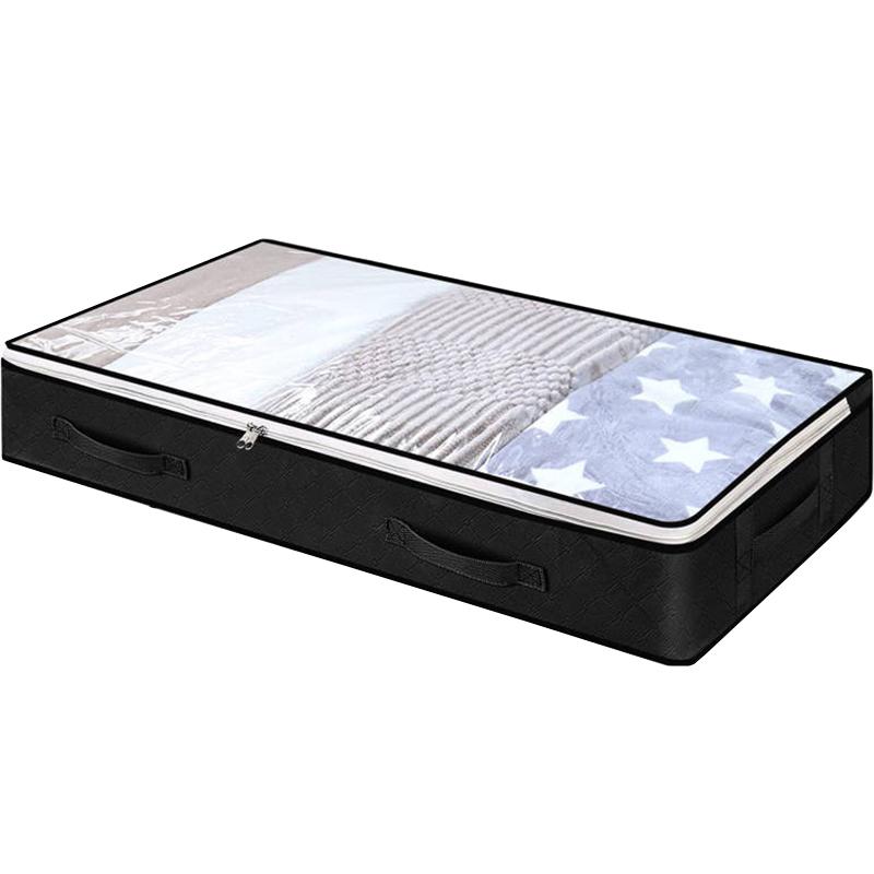 Underbed Storage Organizer Bag Foldable Quilt Bag Wardrobe Clothes Storage Box Dustproof Clothes Organizers Large Capacity Bags