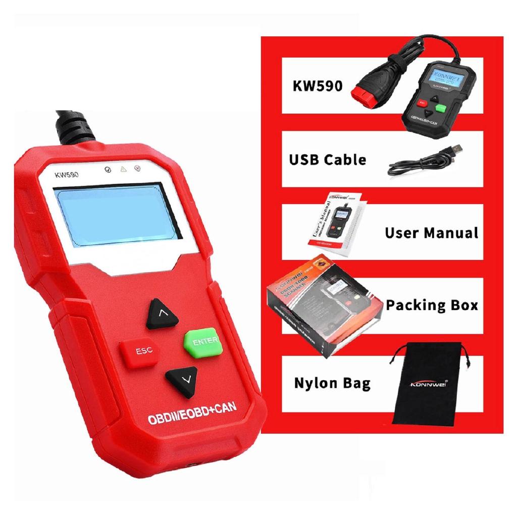 12V 10 Modlu OBD2 Araç Kod Okuyucu Araba Teşhis Aracı Tarayıcı OBDII/EOBD Tarayıcı Tümünü Destekler