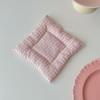 1PC Table Mat Placemat Dining Table Kitchen Heat Resistant Cup Mat Homemade Cotton Cup Mat Fabric Photography Props 15x15cm