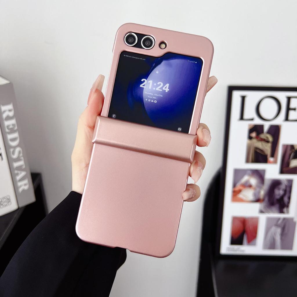 Coque dégradée au toucher peau pour Samsung Galaxy Z Flip Series (Flip7/6/5/4/3)