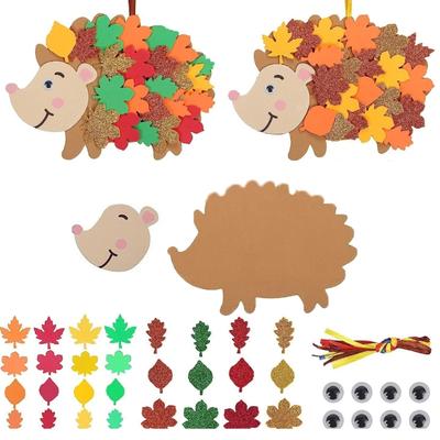 Handmade Felt Hedgehog Ornament Autumn Handmade Craft Kits For Fall Party Decorations And Home Hanging