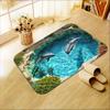 Dolphin Print Rug – Waterproof, Anti-Slip & Quick-Dry Machine Washable Mat for Living Room or Bathroom