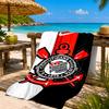 Sport Club Football Crest Printed Microfiber Beach Towel, Soft And Absorbent, Quick-Dry, Ideal for Summer Travel, Beach Essential, Swimming Pool