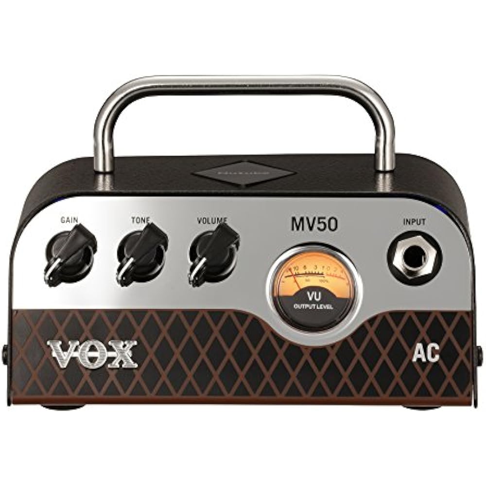 

VOX Nutube equipped ultra-compact head amplifier for guitars, MV50 AC, surprisingly lightweight d...