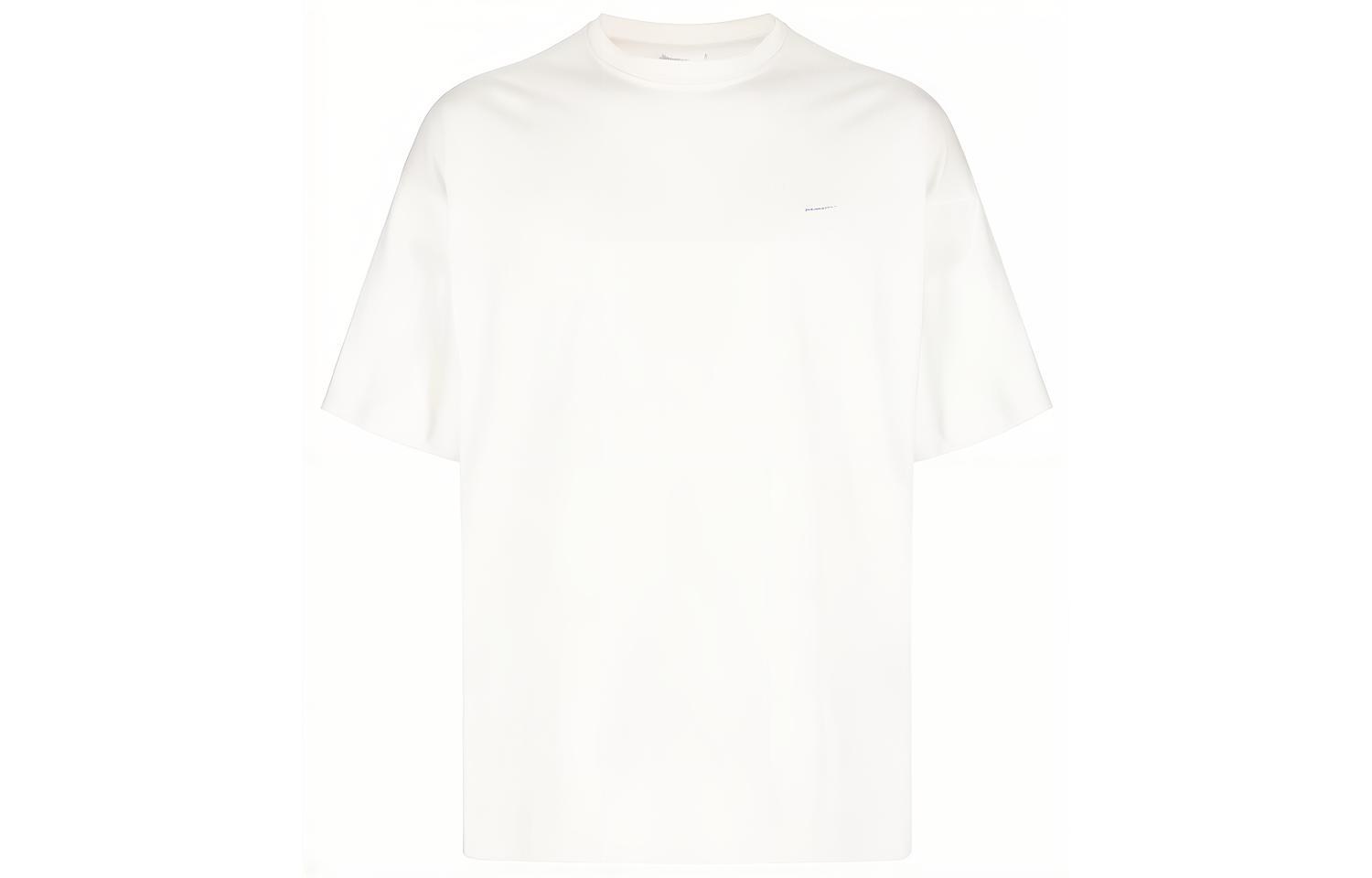 

Nike T Shirts Men s White Crew Neck Moderate Straight Fit CV0559-030 L
