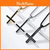 Minimalistische Titanstahl-Halskette mit geometrischem Design, poliertes Finish