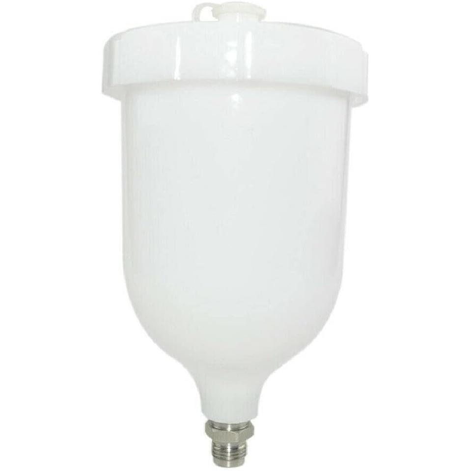 Riloer 20 oz/600 cc Spray Gun Cup ABS Plastic Gravity Feed Paint Cup Replacement Pot with M16X1.5mm Thread Connector for Most Automotive Series Spray