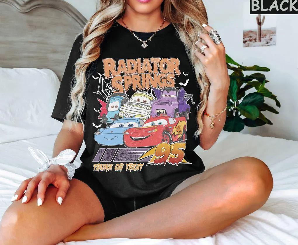 

The Latest Hotselling Tshirt Shortsleeved Retro Halloween Cars Loose Breathable Tshirt Womens Clothing S