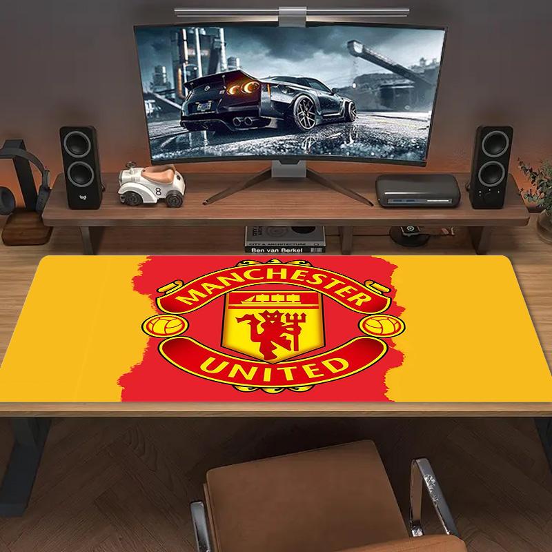 Man United2 Print Cushion Non-slip Laptop Tablet Big Mousepad XXL Mat Mini PC Playmat With Lock Edge
