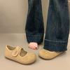 Platform women's new spring and summer ugly cute Velcro retro Mary Jane single shoes