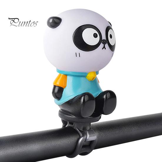 Cartoon Bike Bell Cute Squeeze Bicycle Horn Loud Clear Sound Easy Installation On 0.87" Handlebars Bicycle Bell Lightweight Plastic Silicone