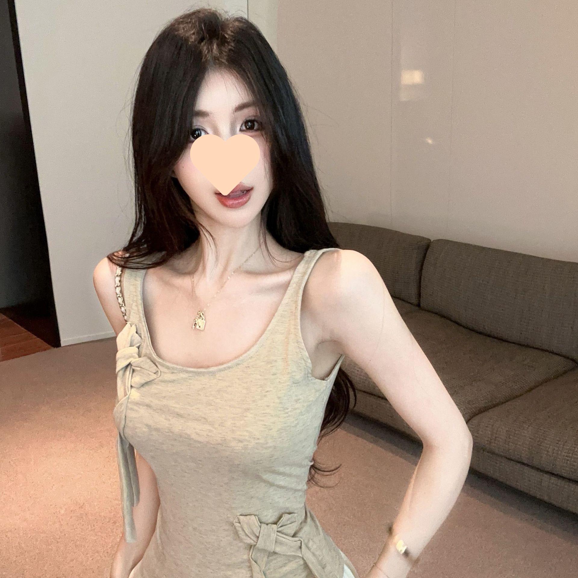 

Короткая асимметричная майка на шнуровке: Женский летний топ с затягивающейся талией, облегающий Small