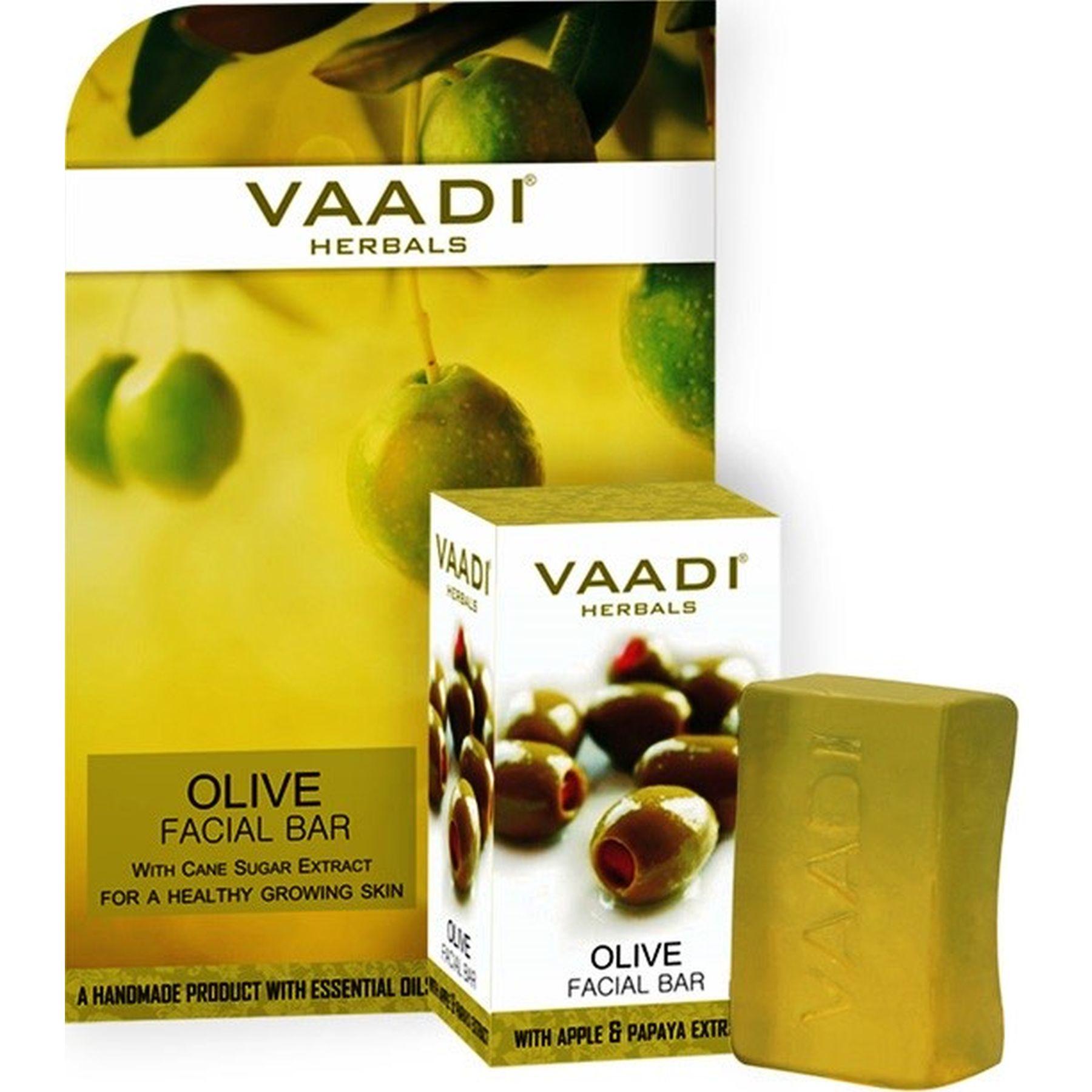 Мыло/батончик для лица Vaadi Herbals-25GM Olive Facial Bar, 25GM