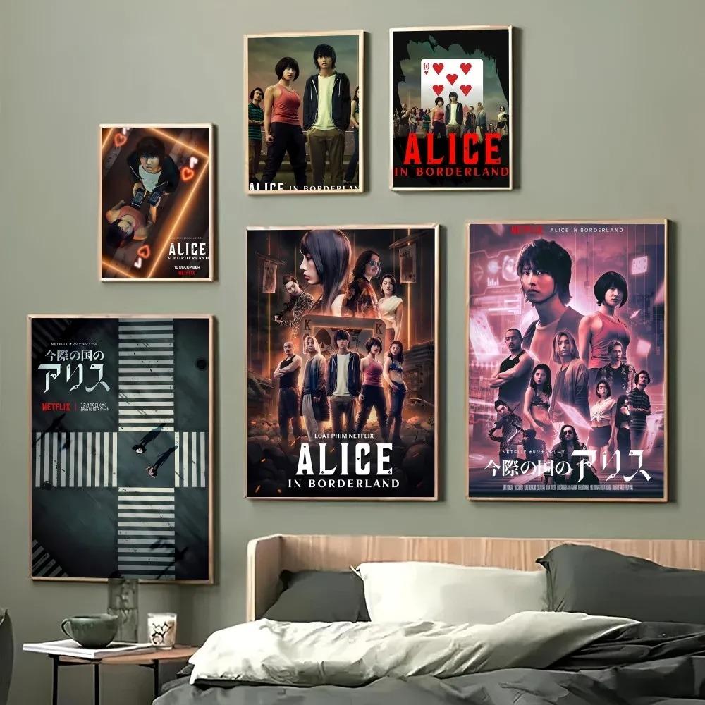 

Hot TV Alice in Borderland Season Canvas Painting Poster Coffee House Bar Room Wall Art Decor 21cm×30cm NoFrame