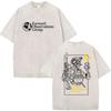 Forward Observations Group T-shirt Lavata Vintage Scheletro Uomo Gotico Oversize Girocollo Manica Corta T-shirt Y2k Streetwear
