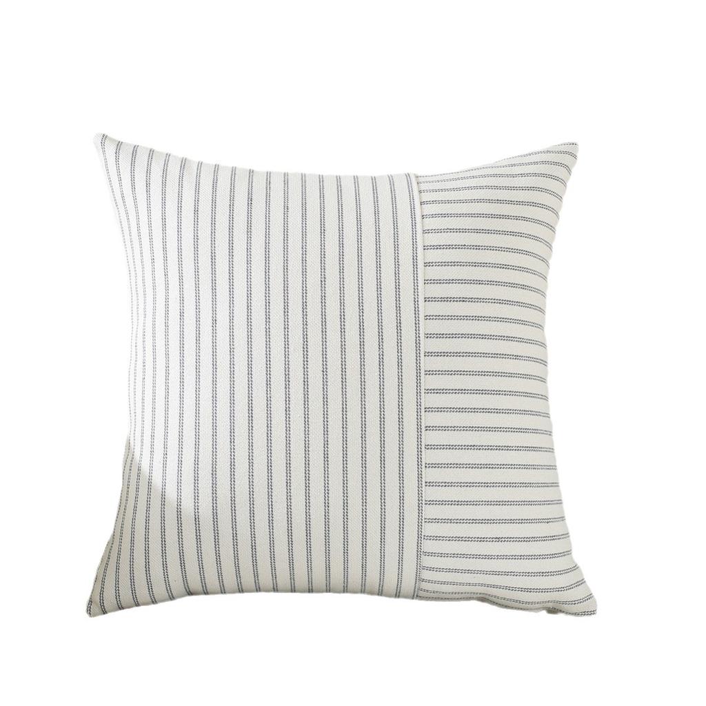 Striped Stitching Pillowcase Cushion Home Decoration Pillowcase Ins Style Decorative Pillowcase
