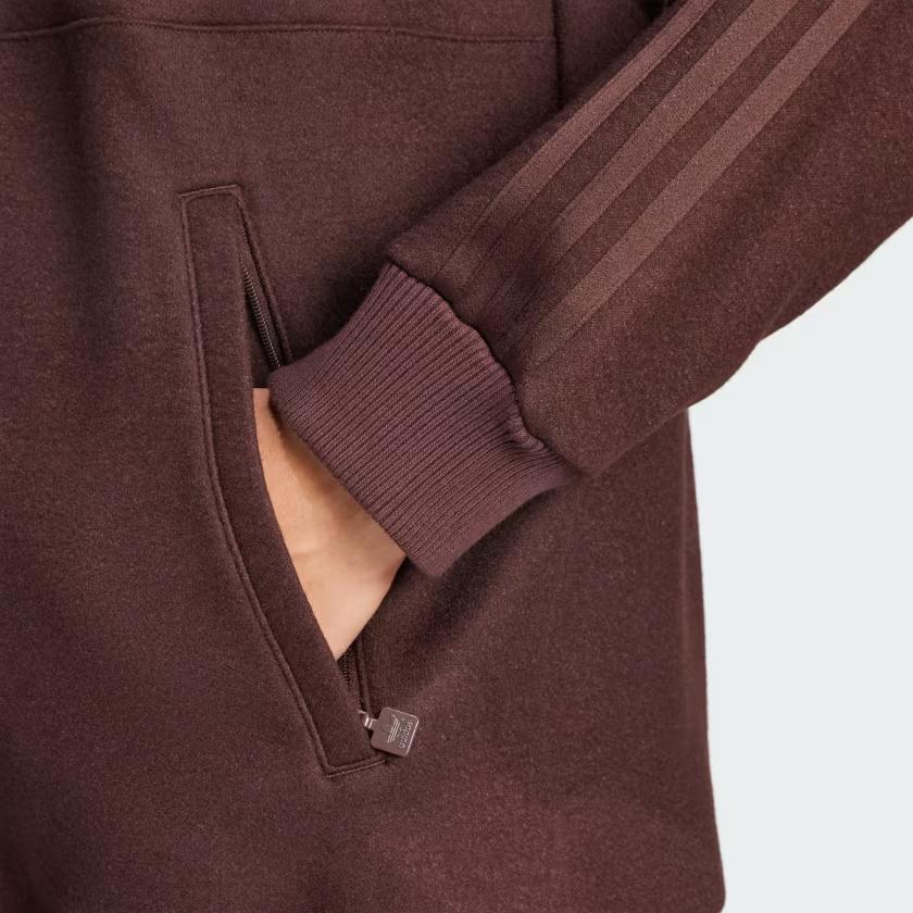 Adidas Originals Archive Track Top Outdoor Casual Vintage Sports Zip Stripe Stand Collar Jacket Men Jackets Shadow-Brown IZ3271