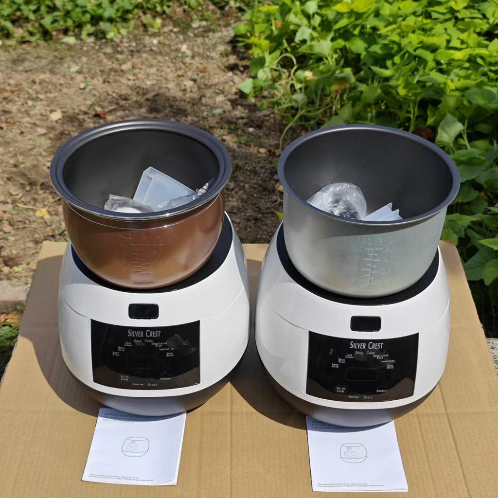 Pentola Elettrica per Riso da 5L: Intelligente, Grande Capacità con Timer di Prenotazione, Standard UK/UE.