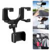 Universal Rearview Mirror Mount Phone Holder 360 Degree Rotating Rearview Mirror Phone Mount for Convenient Navigation