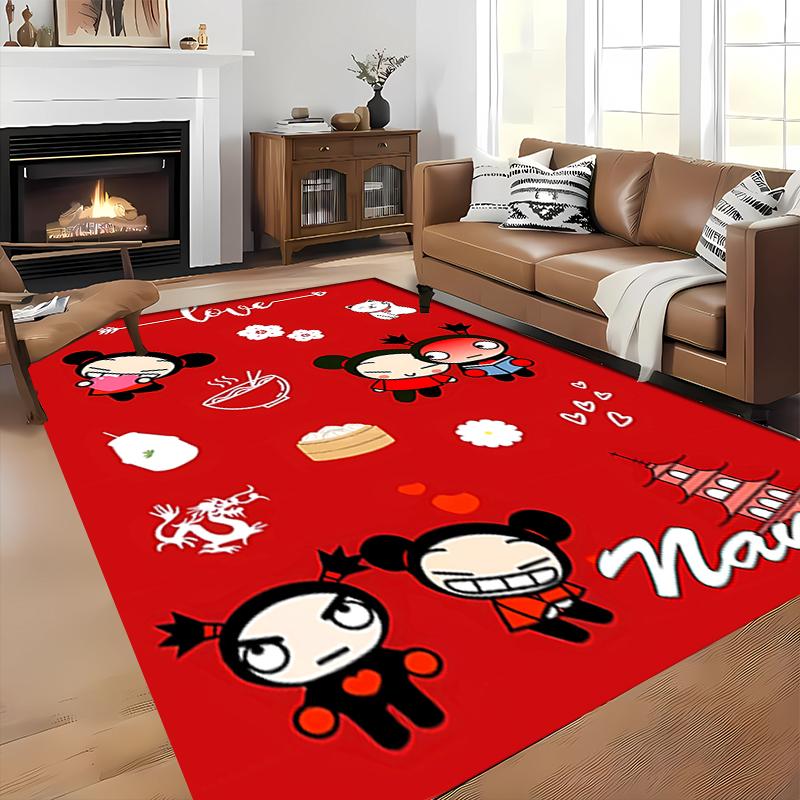 Custom personalization Pucca Area Rug - Perfect For Kitchen, Bathroom,Laundry Room Decor Large Size Available,Gift All Seasons