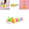 Giant Soft Caterpillar Sleeping Pillow Plush Toy For Kids In Colorful Multicolor Design