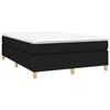 3144524 vidaXL Divan Bed with Mattress Black 140x200 Cm Fabric