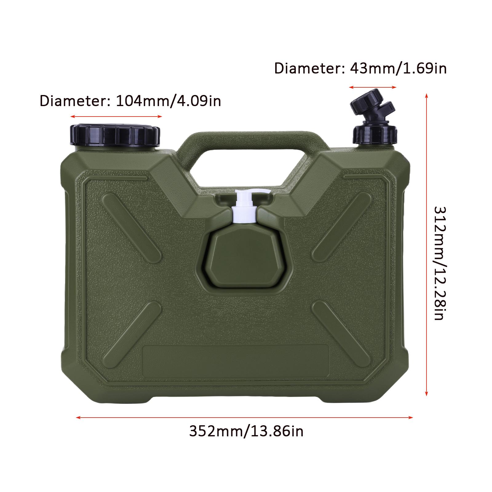 

12L 18L Camping Water Container W/ Spigot & Hand Sanitizer Bottle Water Dispenser for Hiking Picnic Vehicle Outdoor Hurricane