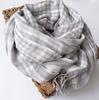 Luxury Brand Plaid Scarves Cotton Shawls Lovers Winter Warm Plaid Shawl Double Layers Tassel Scarves