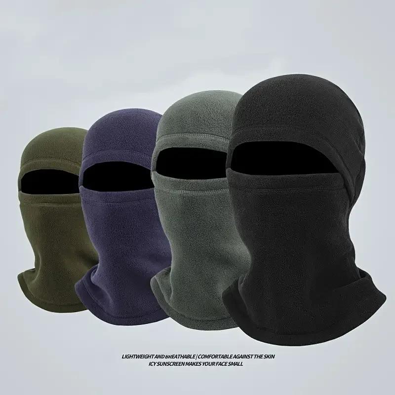 Outdoor Knitted Full Beanies Motorcycle Winter Balaclava Hat Cycling Skiing Sports Hood Caps Keep Warm Unisex Racing Fleece Hats