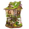 DIY Wooden Rowan's Treehouse Figurines Miniatures Assembled Casa with Light for Friends Birthday Gifts Home Decor Crafts