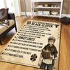 Black Clover Carpet Rug For Living Room Bedroom Home Sofa Decoration Kids Play Nonslip Floor Mat
