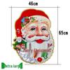 3D Santa Claus Cartoon Christmas Door and Glass Sticker Decoration