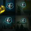 Noctilucent Horror Halloween Girl Face Pattern Home Walls Decoration Stickers