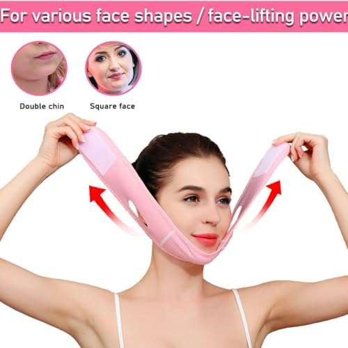 ChaneeHann Reusable V-Line Face Mask, Breathable & Skin-Friendly Slimming Face Lifting Strap for Facial Contouring