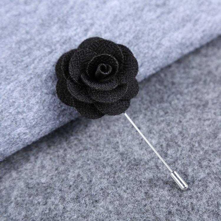 Camellia Style Collar Pin Brooch - Unisex Suit Accessory