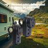 125V Rear Pull Rings Power Plugs Nylon Construction Secure Connection Electrical Connector for Campers & Trailers Use