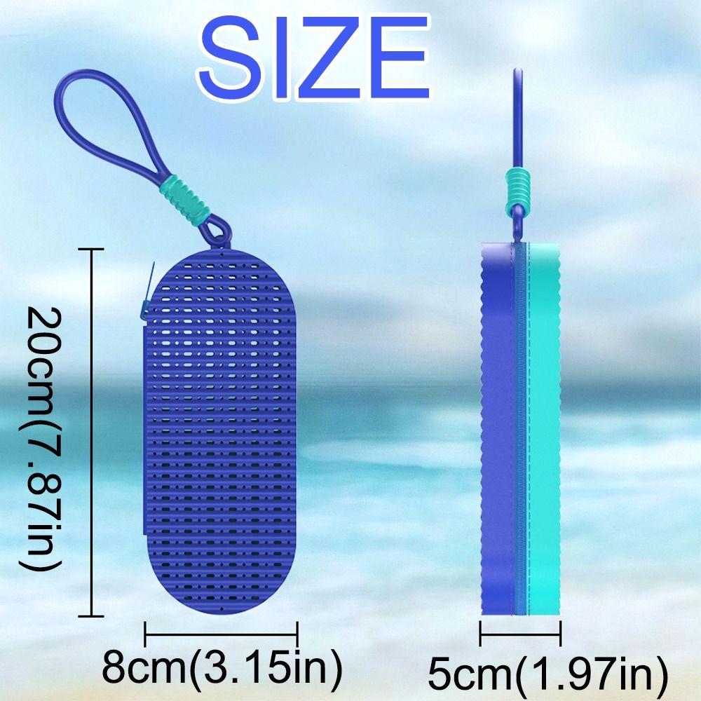 Silicone Swimming Goggles Case Breathable Soft Glasses Protection Box Zipper Anti-Scratch Glasses Storage Box Sports Equipment