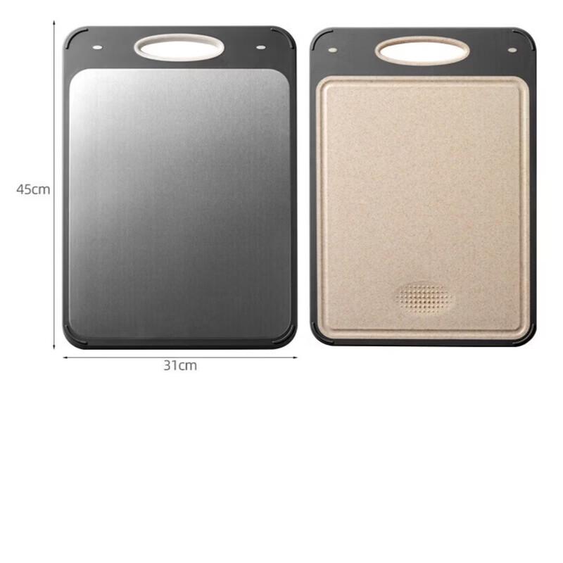 ZISIZ Wheat Straw Double-Sided Cutting Board