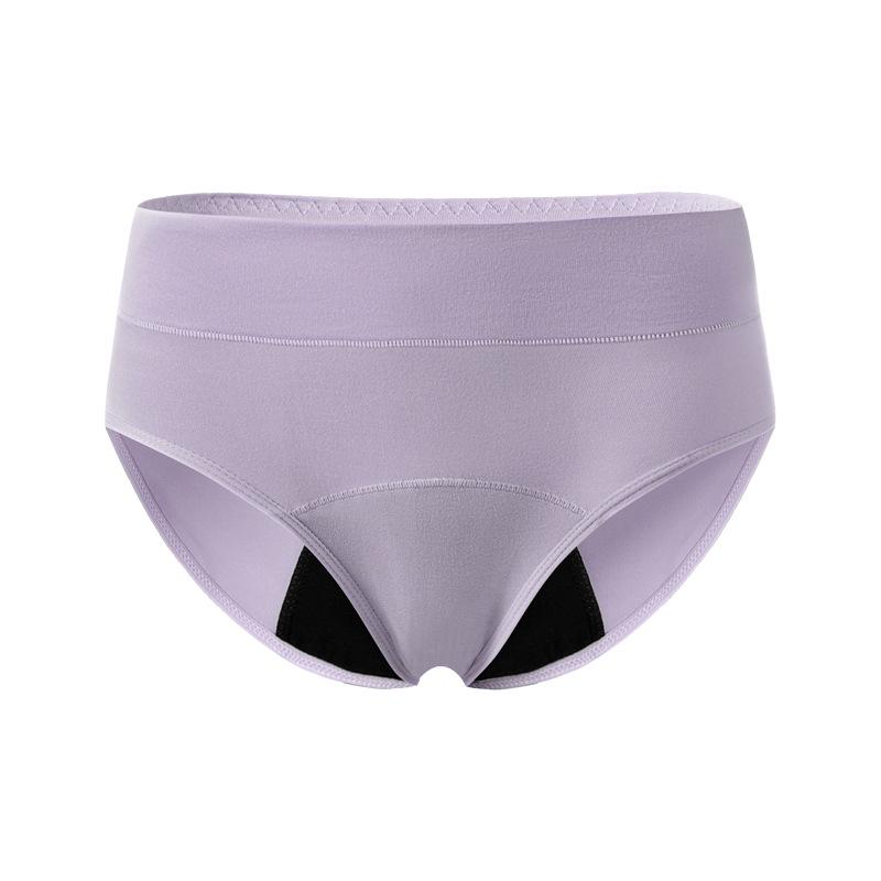 Women s Mid-Waist Plus Size Menstrual Underwear - Breathable Absorbent L