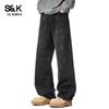 Baleno Men's S&K Series Loose Fit Straight Leg Jeans