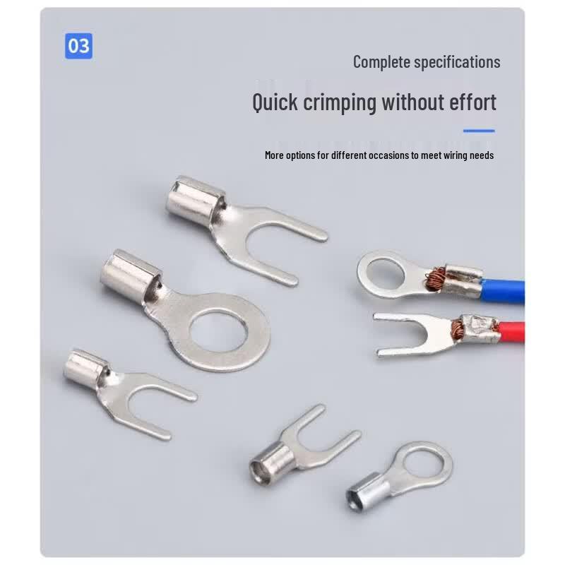Picheng Bare Copper Ring and Fork Terminals - 320 Piece Kit