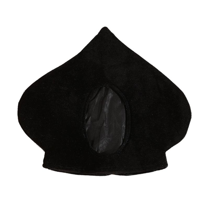 

Stylish Spade Symbol Plush Hat For Halloween Costume Parties And Roleplay Gatherings Cosplay Headpiece 1