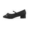 Barbara Leather Round Ribbon Mary Jane Pumps 3.5cm 2colors Bbj116