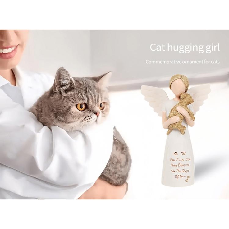 Dog Angel Figurine Statue Angel of Friendship Remembrances Gift Pet Memorials Gift Table Ornament for Office Home Decors