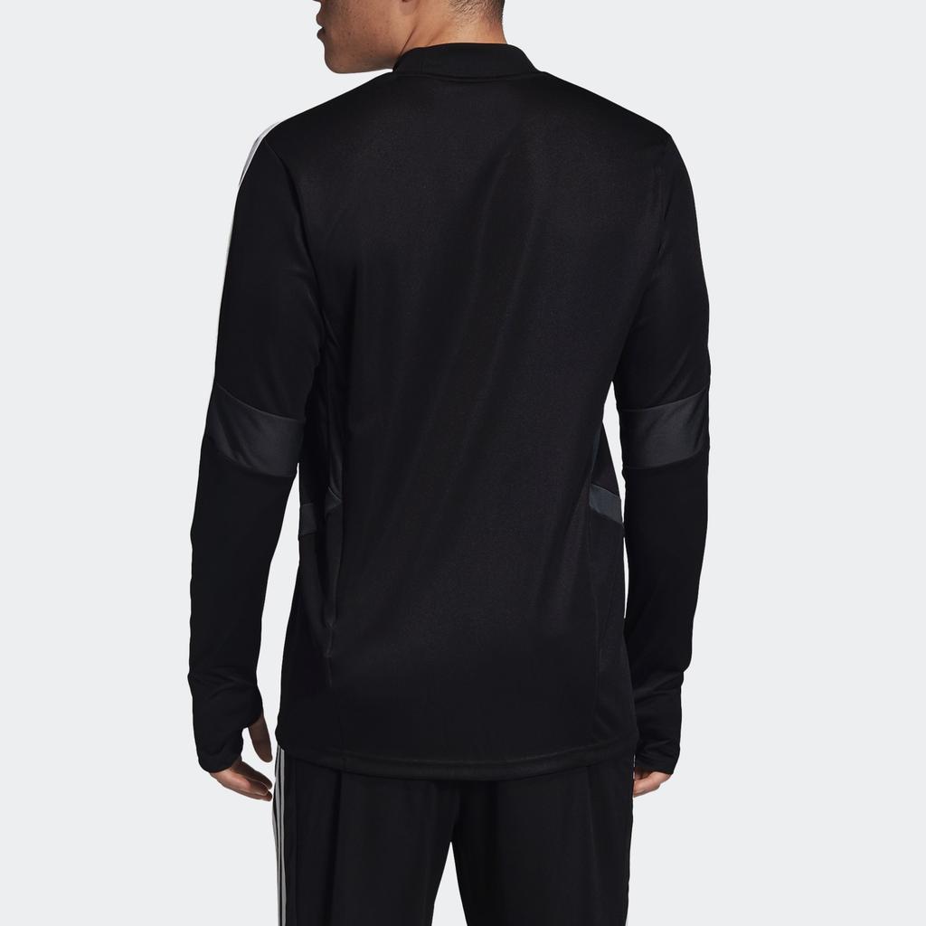 Adidas Felpa Allenamento Juventus Climacool Stagione 2019/20 Pullover a Collo Alto a Righe Stampato Manica Lunga Felpa Uomo Nera DX9143